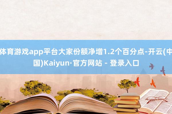 体育游戏app平台大家份额净增1.2个百分点-开云(中国)Kaiyun·官方网站 - 登录入口