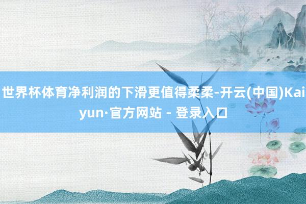 世界杯体育净利润的下滑更值得柔柔-开云(中国)Kaiyun·官方网站 - 登录入口