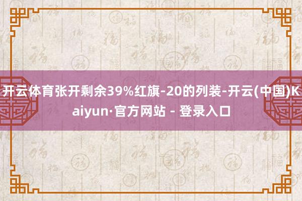 开云体育张开剩余39%红旗-20的列装-开云(中国)Kaiyun·官方网站 - 登录入口